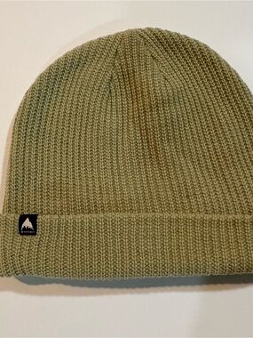 Burton Olive/Sage Ribbed Cuffed Beanie with Logo patch on cuff | Unisex